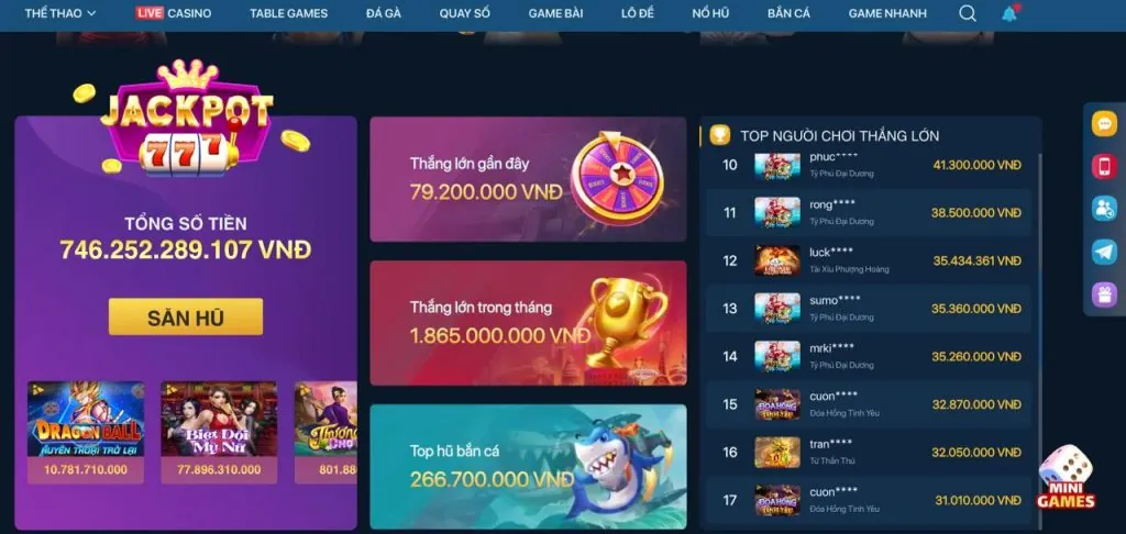 Hoàn trả hàng tuần/tháng 789p30 login